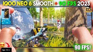 90 FPS GRAPHICS IQOO NEO 6 SMOOTH + 90 FPS PUBG  BGMI TEST 20233 FINGER + FULL GYRO GAMEPLAY #5