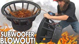 Blowing $8000 Worth of SUBWOOFERS? The BIGGEST Subwoofer BLOWOUT EVER w Rare 18 SPEAKER BLOWOUTS