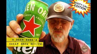 Heineken Lager Beer Review by A Beer Snobs Cheap Brew Review