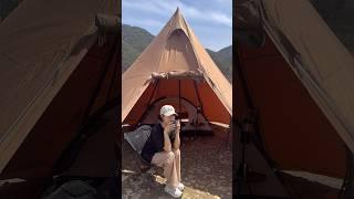 캠핑 편집컷 요약본 모음 #캠핑하기좋은계절 #캠핑 #나들이 #솔캠 #shorts #solo #camping #티피텐트