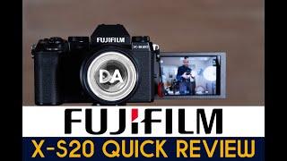 Fujifilm X-S20 APS-C Camera Quick Review  Upgraded Battery and Video