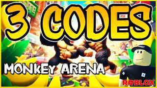 3 NEW WORKING CODES for MONKEY ARENA  Roblox 2024  Codes for Roblox TV