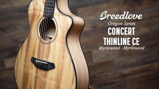 BREEDLOVE OREGON SERIES CONCERT THINLINE CE ACOUSTIC GUITAR DEMO