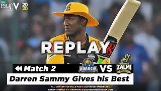 Daren Sammy Batting Highlights  Karachi Kings vs Peshawar Zalmi  Match 2  HBL PSL 5  2020  MA2