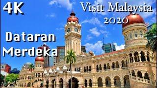 Beauty of Dataran Merdeka - Independence Square Visit Malaysia 2020 Drone Aerial Video Kuala Lumpur