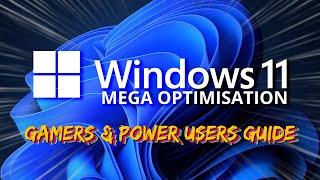 Windows 11 MEGA OPTIMIZATION Guide - Tips and tricks to speed up your PC