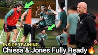 INSIDE TRAINING  Salah Chiesa Diaz Trent Gravenberch Training for Nottingham Forest  Ready