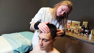 ASMR Intense head and neck massage by Svetlana  3D sound