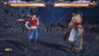 Tekken 8  Reina Fights Crazy Tekken King Feng Player