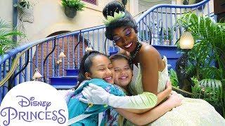 Asking Tiana Questions at Disneyland  Disney Princess