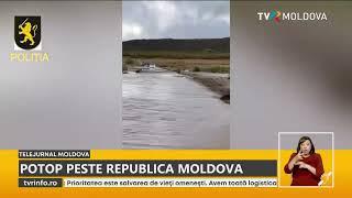 Tabloul sumbru lăsat de ploaia puternică de astăzi. Cinci raioane din R. Moldova sunt afectate