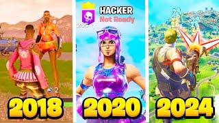 The ENTIRE Evolution of Fortnite HACKERS