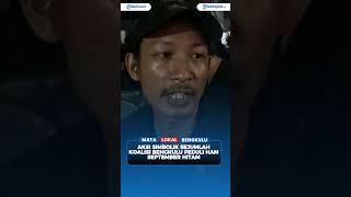 Sejumlah Koalisi Bengkulu Peduli HAM Menggelar Aksi Simbolik di Bundaran Simpang Lima Kota Bengkulu