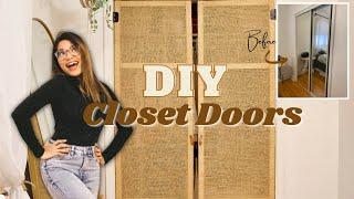 DIY BOHEMIAN CLOSET DOORS  BEDROOM MAKEOVER PART 1