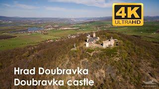 Hrad Doubravka dronem Teplice České středohoří - 4K