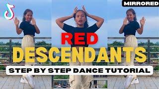 RED - DESCENDANTS 4 DANCE TUTORIAL STEP BY STEP Beginner Friendly