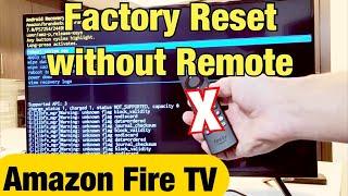 Amazon Fire TV How to Factory Reset without Remote