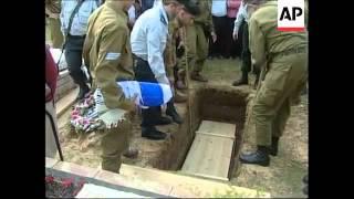 Funeral for Israeli solider killed in Jordanian border battle.