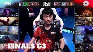 EDG vs FPX - Game 3  Grand Finals LPL Summer 2021 playoffs  Edward Gaming vs FunPlus Phoenix G3