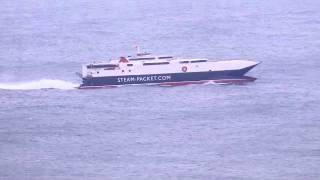 Manannan crossing Laxey Bay