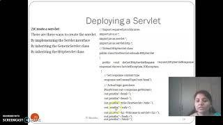 Deploying a servlet