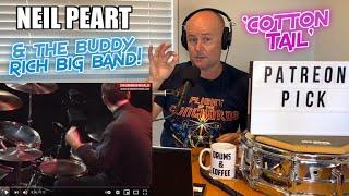 Drum Teacher Reaction NEIL PEART R.I.P. & The Buddy Rich Big Band Drum Solo - Cotton Tail - 1994