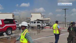 Original Buc-ees in Luling catches on fire during demolition