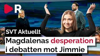 Magdalena Anderssons desperation i debatten mot Jimmie Åkesson