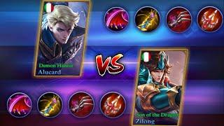 KING OF LIFESTEAL  ALUCARD VS ZILONG USING LIFESTEAL BUILD  MOBILE LEGENDS