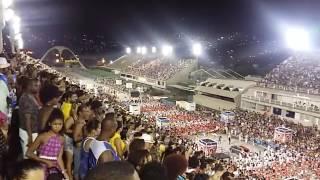 Bateria do Salgueiro com Viviane Araujo em ensaio na Apoteose - Carnaval Rio de Janeiro 2017