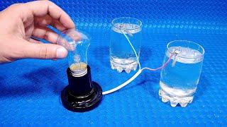 How to generate free electricity from water lightbulb  Simple Tips