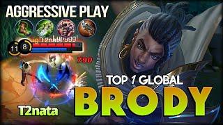 Aggressive Mode Nameless Stray T2nata Top 1 Global Brody - Mobile Legends Bang Bang