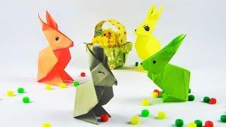ORIGAMI PAPER  EASTER BUNNY  Crafts for kids