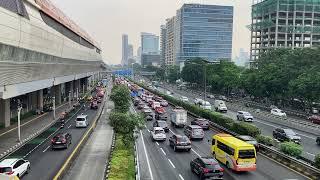 Jakarta Inner City Toll Road and Jl. Letjen MT Haryono South Jakarta Seen from Cikoko LRT Station