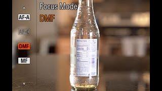 Using Sonys DMF for better focus.