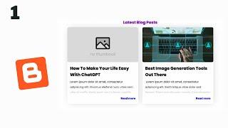 Customize Blog Section In Blogger Homepage with HTML & CSS Part 1