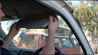 How to Remove & Replace Toyota Hiace Sun Visor GL Models 2008-2018 Grey
