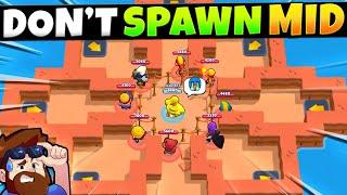 You spawn middle.. you lose... unfair showdown map