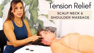 Massage Therapy Upper Body Massage with Hot Stones with Chandler Rose for Tension & Headaches