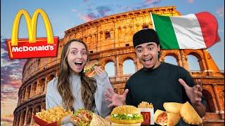 AMERICANS TRY MCDONALDS IN ITALY FOR THE FIRST TIME