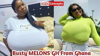 Meet Her Excellency AJ The woman with the biggest Boobs in Ghana   Busty GH