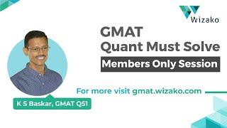 Must Solve GMAT Quant Questions - Edition 3 - GMAT Preparation Online