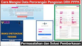 LIVE Cara Mengisi Data Perorangan saat Pengisian DRH PPPK dan Pemberkasan PPPK di SSCASN.BKN.GO.ID