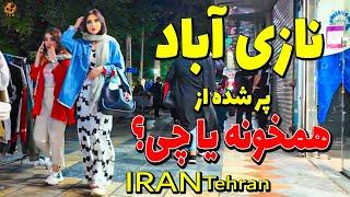 IRAN 2024 Tehran City Night Walking Tour  on Nazi Abad Street Tehran Nightlife Bazaar - Iran walk 4k