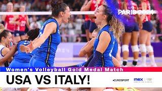 ITALY DOMINATE USA   Womens Volleyball Gold Medal Match  #Paris2024