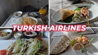 Turkish Airlines Business Class Food Review  Istanbul to Toronto  