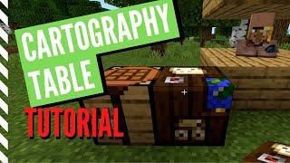 How To Use A CARTOGRAPHY TABLE In Minecraft Full Tutorial