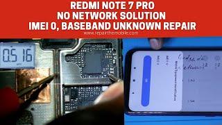 Redmi Note 7 Pro No Network Solution  IMEI 0 Baseband Version Unknown Repair