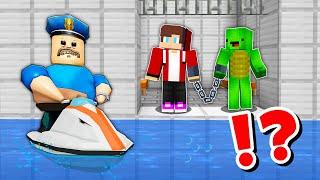 JJ and Mikey in ROBLOX WATER BARRYS PRISON CHALLENGE in Minecraft  Maizen animation