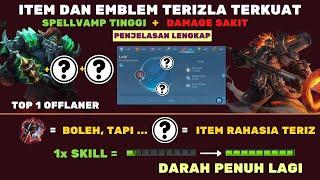 ITEM DAN SETTINGAN TERIZLA TERSAKIT DAN TERKUAT TERBARU DI MOBILE LEGENDS BUILD TERIZLA PALING KUAT